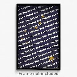 Thorne Bay Alaska Poster (AK City Souvenir 11x17 Town Print)
