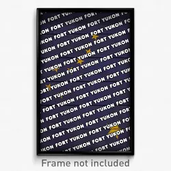 Fort Yukon Alaska Poster (AK City Souvenir 11x17 Town Print)