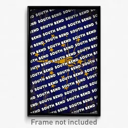 South Bend Indiana Poster (IN City Souvenir 11x17 Town Print)