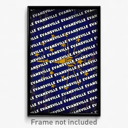 Evansville Indiana Poster (IN City Souvenir 11x17 Town Print)