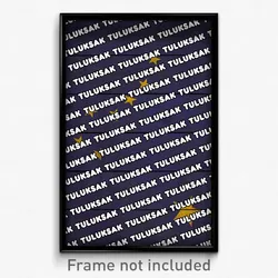 Tuluksak Alaska Poster (AK City Souvenir 11x17 Town Print)