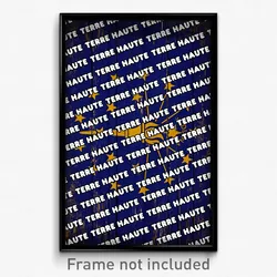 Terre Haute Indiana Poster (IN City Souvenir 11x17 Town Print)