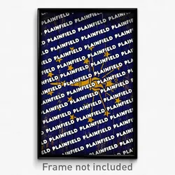 Plainfield Indiana Poster (IN City Souvenir 11x17 Town Print)