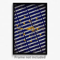 Zionsville Indiana Poster (IN City Souvenir 11x17 Town Print)