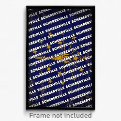 Schererville Indiana Poster (IN City Souvenir 11x17 Town Print)