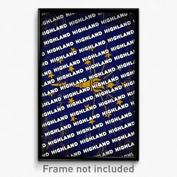 Highland Indiana Poster (IN City Souvenir 11x17 Town Print)