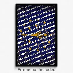 La Porte Indiana Poster (IN City Souvenir 11x17 Town Print)