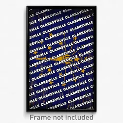 Clarksville Indiana Poster (IN City Souvenir 11x17 Town Print)