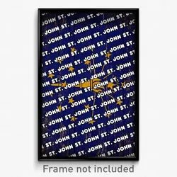 St. John Indiana Poster (IN City Souvenir 11x17 Town Print)
