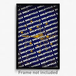 Shelbyville Indiana Poster (IN City Souvenir 11x17 Town Print)