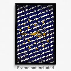 Lebanon Indiana Poster (IN City Souvenir 11x17 Town Print)