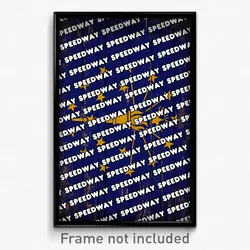 Speedway Indiana Poster (IN City Souvenir 11x17 Town Print)