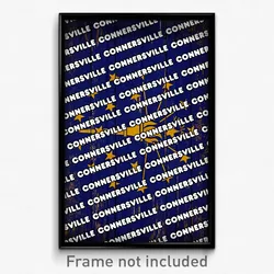 Connersville Indiana Poster (IN City Souvenir 11x17 Town Print)