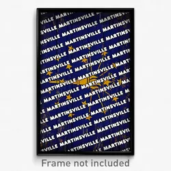 Martinsville Indiana Poster (IN City Souvenir 11x17 Town Print)