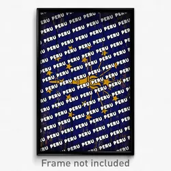 Peru Indiana Poster (IN City Souvenir 11x17 Town Print)