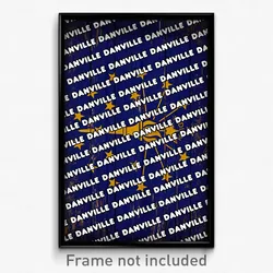 Danville Indiana Poster (IN City Souvenir 11x17 Town Print)