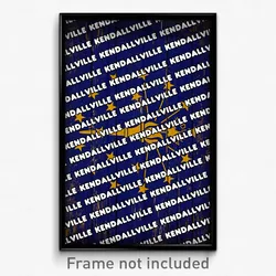 Kendallville Indiana Poster (IN City Souvenir 11x17 Town Print)