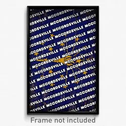 McCordsville Indiana Poster (IN City Souvenir 11x17 Town Print)