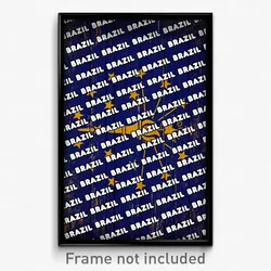 Brazil Indiana Poster (IN City Souvenir 11x17 Town Print)