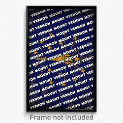 Mount Vernon Indiana Poster (IN City Souvenir 11x17 Town Print)