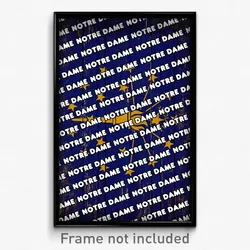 Notre Dame Indiana Poster (IN City Souvenir 11x17 Town Print)