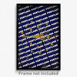 Portland Indiana Poster (IN City Souvenir 11x17 Town Print)