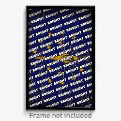 Bright Indiana Poster (IN City Souvenir 11x17 Town Print)
