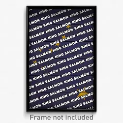 King Salmon Alaska Poster (AK City Souvenir 11x17 Town Print)
