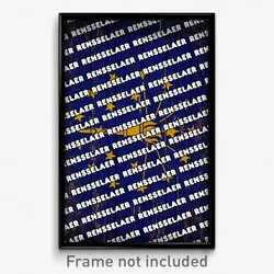 Rensselaer Indiana Poster (IN City Souvenir 11x17 Town Print)