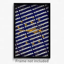 Alexandria Indiana Poster (IN City Souvenir 11x17 Town Print)