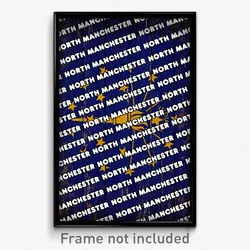 North Manchester Indiana Poster (IN City Souvenir 11x17 Town Print)
