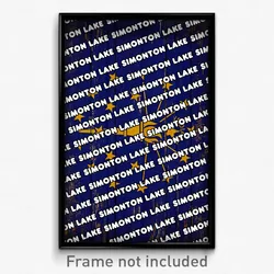 Simonton Lake Indiana Poster (IN City Souvenir 11x17 Town Print)
