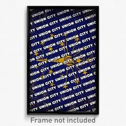 Union City Indiana Poster (IN City Souvenir 11x17 Town Print)