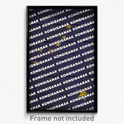 Kongiganak Alaska Poster (AK City Souvenir 11x17 Town Print)