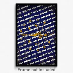 Melody Hill Indiana Poster (IN City Souvenir 11x17 Town Print)
