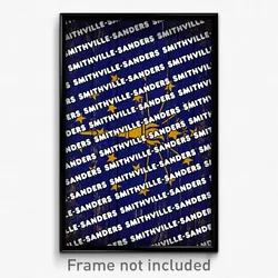Smithville-Sanders Indiana Poster (IN City Souvenir 11x17 Town Print)