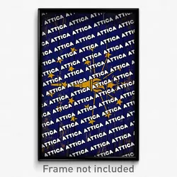 Attica Indiana Poster (IN City Souvenir 11x17 Town Print)