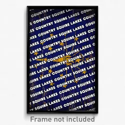 Country Squire Lakes Indiana Poster (IN City Souvenir 11x17 Town Print)