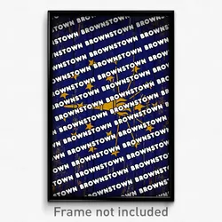 Brownstown Indiana Poster (IN City Souvenir 11x17 Town Print)