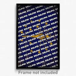Delphi Indiana Poster (IN City Souvenir 11x17 Town Print)