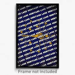 Heritage Lake Indiana Poster (IN City Souvenir 11x17 Town Print)