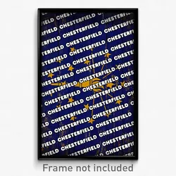 Chesterfield Indiana Poster (IN City Souvenir 11x17 Town Print)
