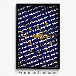 Oakland City Indiana Poster (IN City Souvenir 11x17 Town Print)