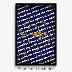 Rising Sun Indiana Poster (IN City Souvenir 11x17 Town Print)