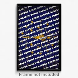 Burns Harbor Indiana Poster (IN City Souvenir 11x17 Town Print)