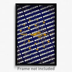 Middletown Indiana Poster (IN City Souvenir 11x17 Town Print)