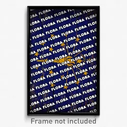 Flora Indiana Poster (IN City Souvenir 11x17 Town Print)