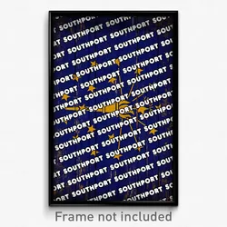 Southport Indiana Poster (IN City Souvenir 11x17 Town Print)