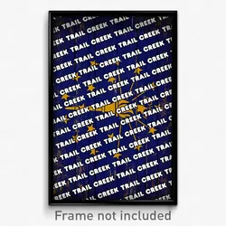 Trail Creek Indiana Poster (IN City Souvenir 11x17 Town Print)