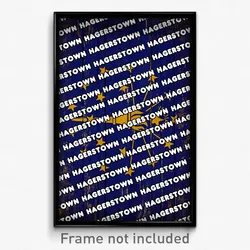 Hagerstown Indiana Poster (IN City Souvenir 11x17 Town Print)